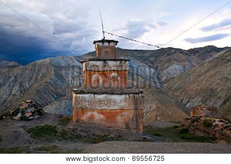 Ancient Bon Stupa in Dolpo, Nepal