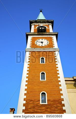 Olgiate Olona Old Abstract  Tower Bell Sunny Day