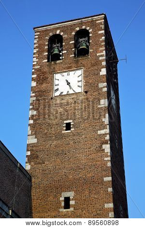 Turbigo Old brick clock tower