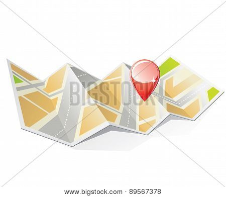 Map With Pin
