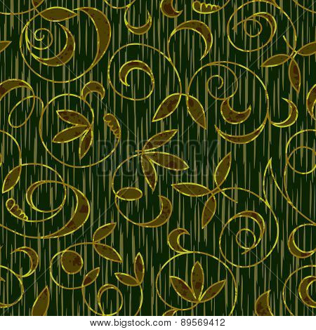 seamless floral damask pattern background
