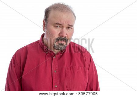 Upset And Disappointed Frowning Middle-aged Man