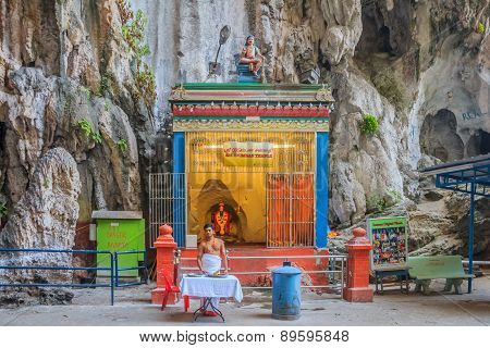 Hindu Altar At Batu Caves Temple