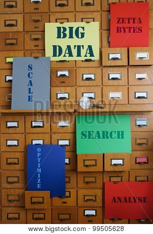 Storage And Search Big Data - Technology Concept