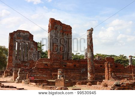 Wat Phra Si Sanphet. Ayutthaya historical park,