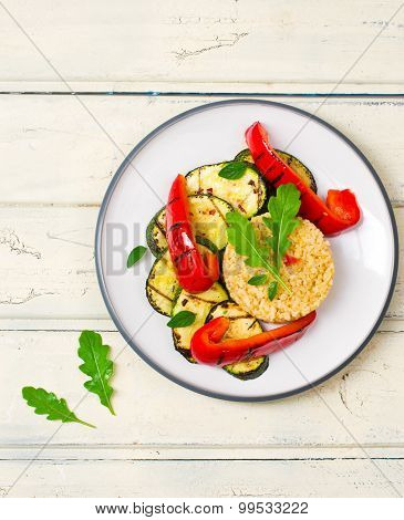 Burghul  With Grilled Vegetables