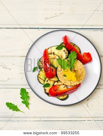 Burghul  With Grilled Vegetables