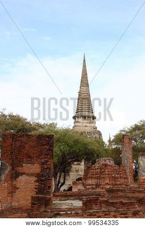 Wat Phra Si Sanphet. Ayutthaya historical park,