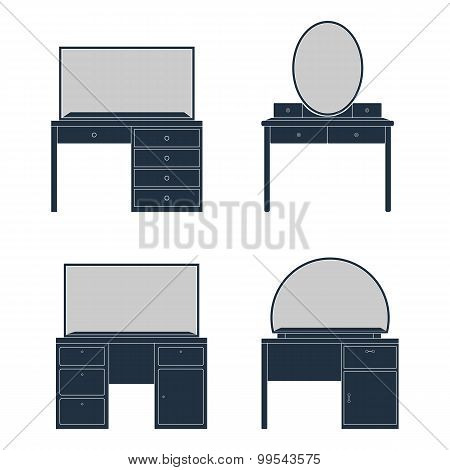 Illustration Of A Dressing Table