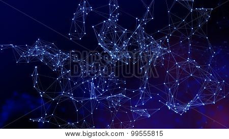 Abstract network background