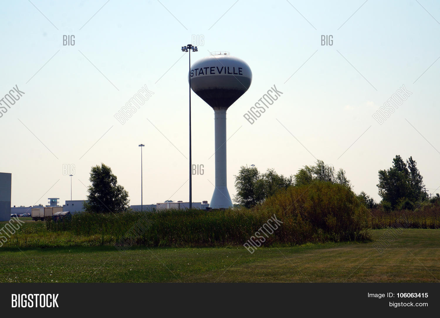 Stateville Water Tower Image & Photo (Free Trial) Bigstock