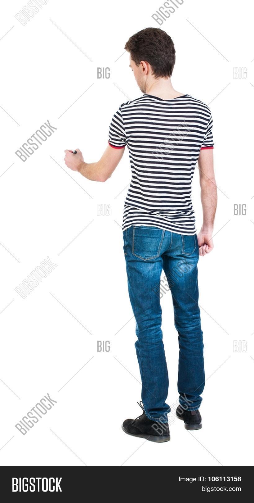 Back View Writing Man Image & Photo (Free Trial) | Bigstock