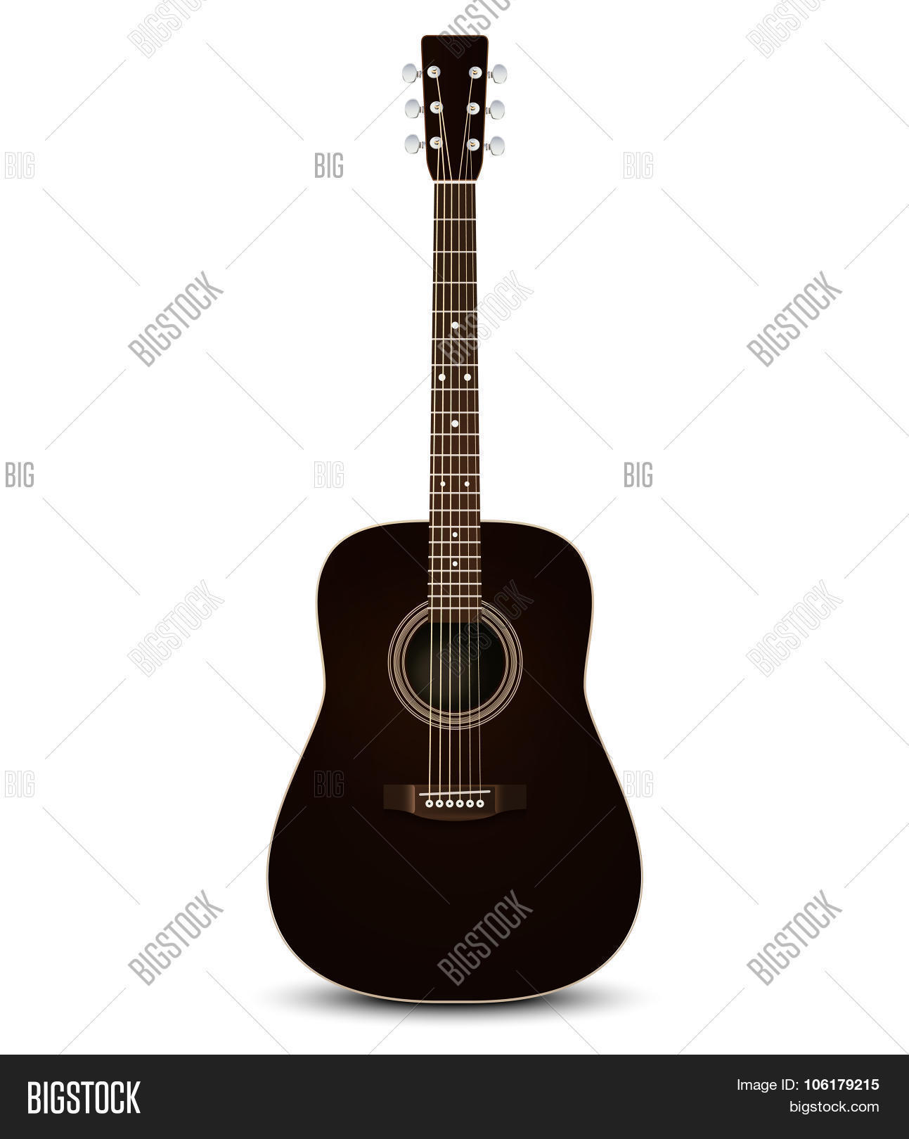 Black Acoustic Guitar Vector & Photo (Free Trial) Bigstock