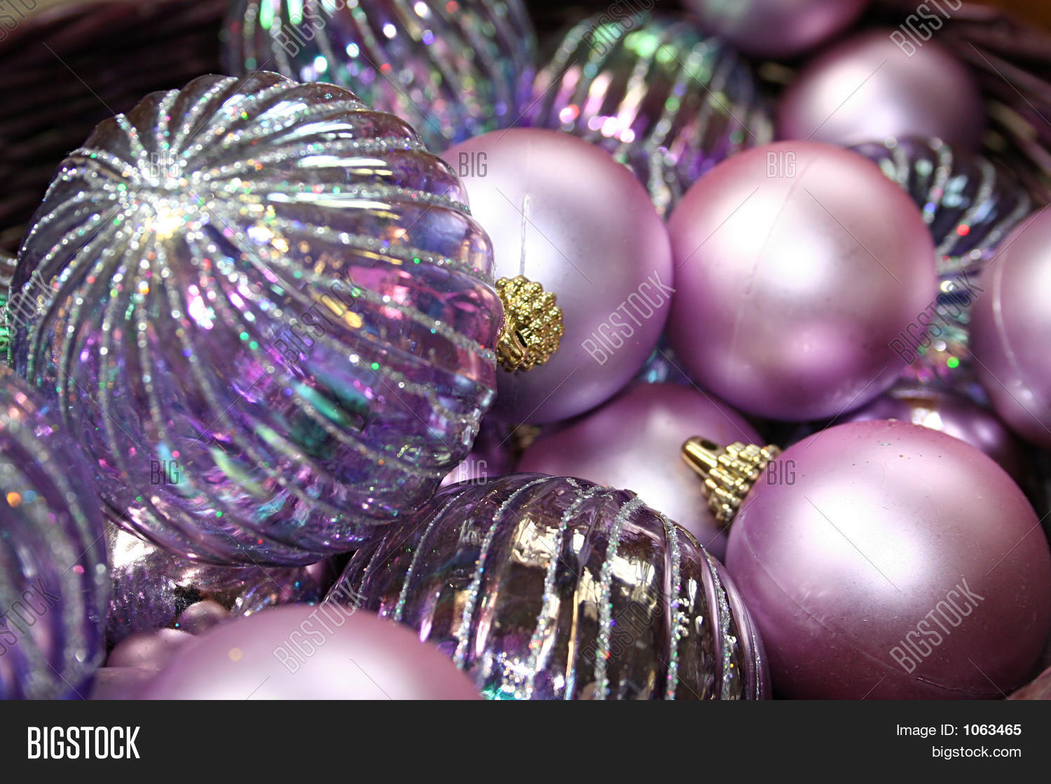 Purple Christmas Bulbs Image & Photo (Free Trial) Bigstock