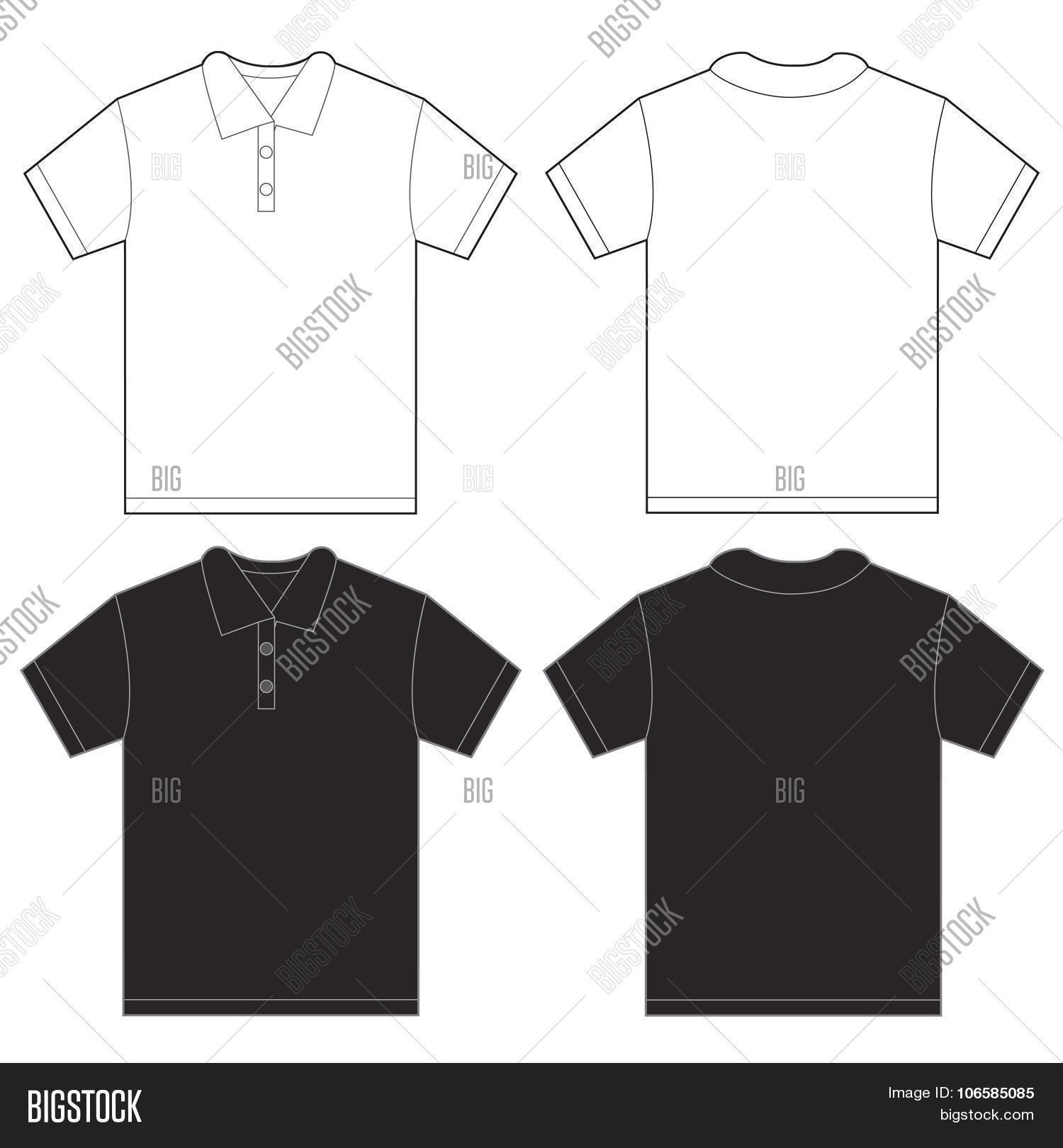 Black White Polo Vector & Photo (Free Trial) | Bigstock