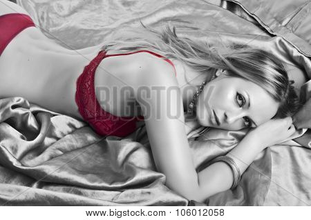 Hot Lingerie Model With Sexy Body