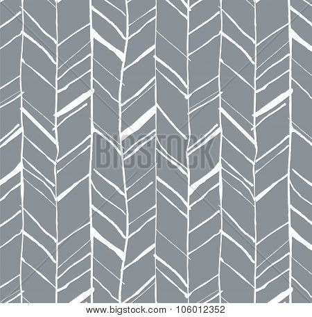 Hand Drawn Herringbone Pattern