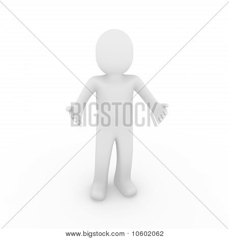 3D człowiek Witaj