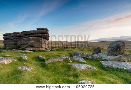 Combestone Tor On Dartmoor