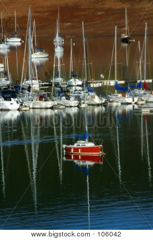 Rotes Boot