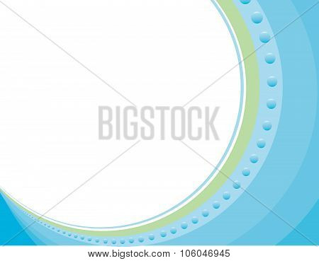 Corporate Blue Circle Border Background