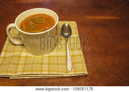 cup of homemade soup