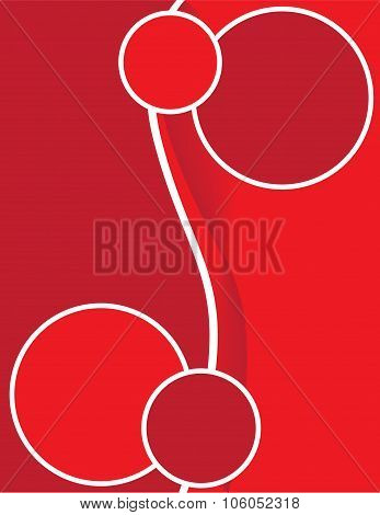 Corporate Red Circle Border Background