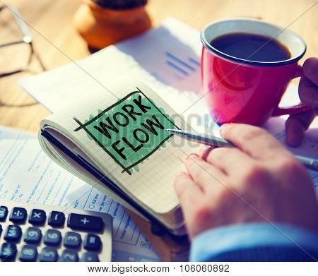 Work Flow Efficiency Implement Process System Concept