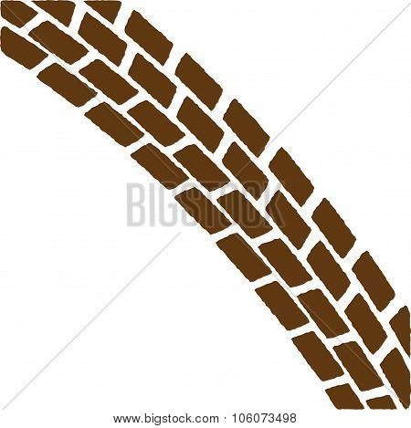 Brown Treadmark Arch