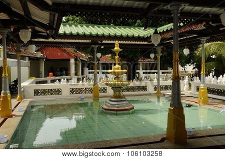 Ablution of Kampung Kling Mosque at Malacca, Malaysia