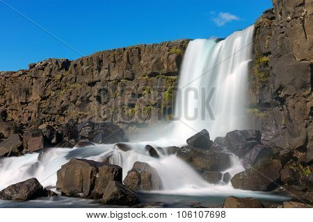 One of Icelands beautiful waterfalls