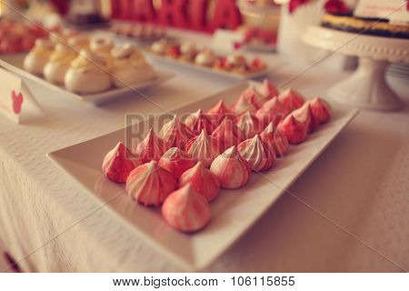 A Candy Buffet With A Wide Variety Of Candies