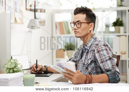 Modern graphic designer