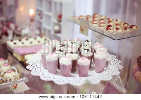 A Candy Buffet With A Wide Variety Of Candies