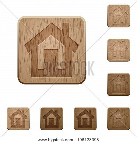 Home Wooden Buttons
