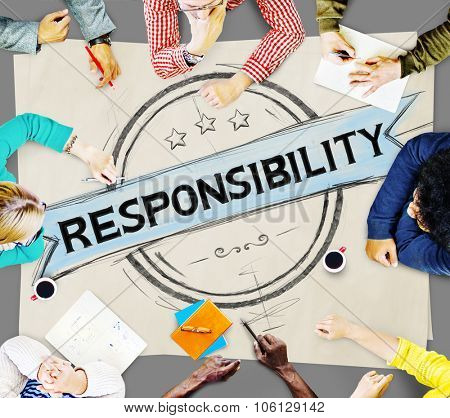 Responsibility Reliability Trust Liability Trustworthy Concept