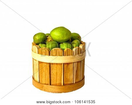 Chebulic Myrobalans Isolate On White Background With Clippingpath