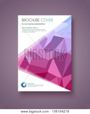 Brochure template, Flyer Design and Depliant Cover for business presentation and magazine covers.