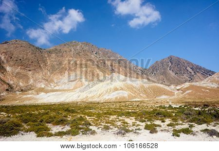 Rocky mountain top on the island of Nisiros