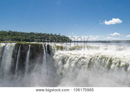 Devil Throat Iguazu Falls At Argentinian Border