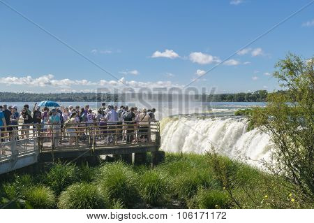 Devil Throat Iguazu Falls At Argentinian Border