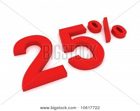 25 per cento
