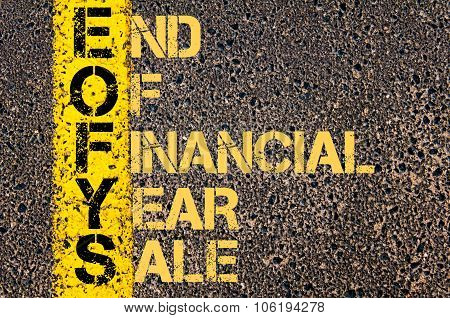 Business Acronym Eofys As End Of Financial Year Sale