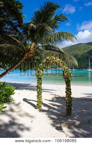 Flower Arch at Tropical Beach
