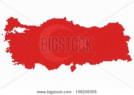 Turkey map, map design