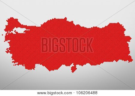 Turkey map, map design