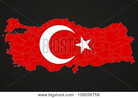 Turkey map, map design