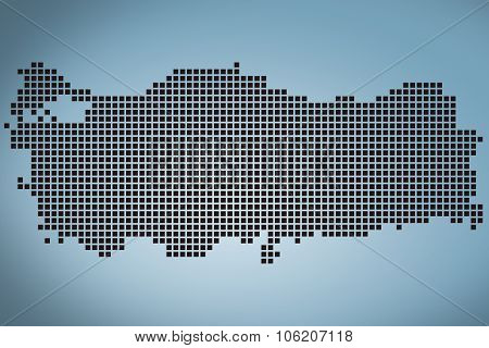 Turkey map, map design