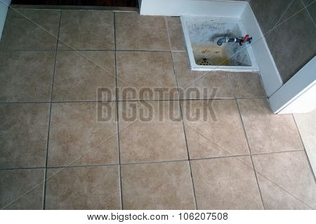 Tile Floor with Artesian Well