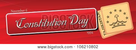 Banner Constitution Day Tajikistan